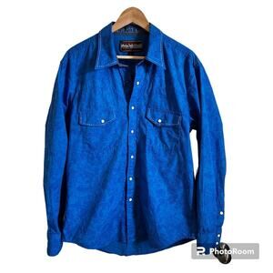 Rock n Roll Cowboy men’s‎ shirt large blue